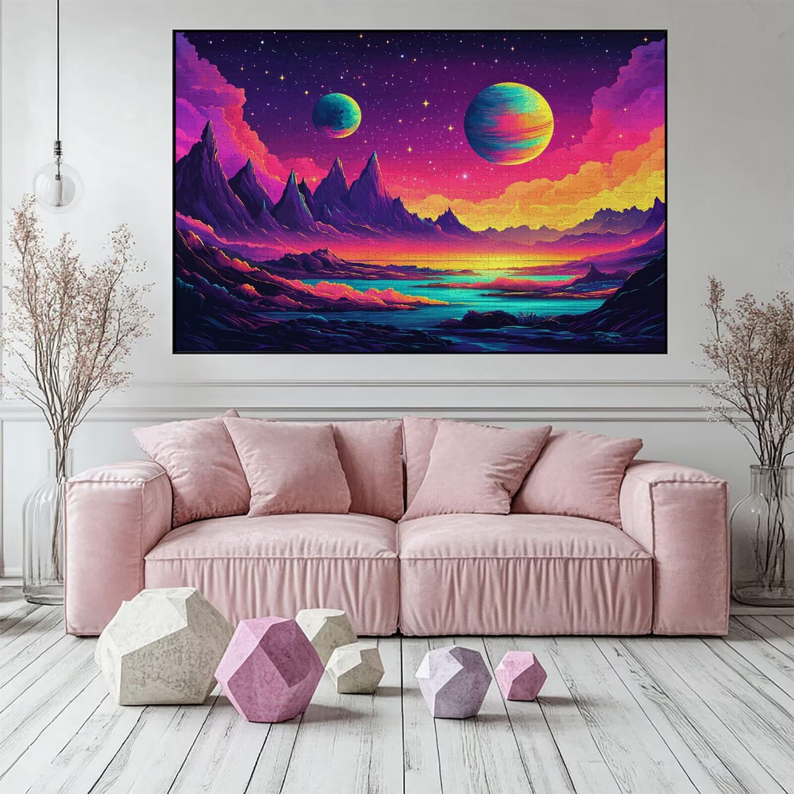 Puzzle 3000 elementów górskie puzzle dla dorosłych jezioro 122 x 81 cm Unikalne rzemiosło klasyczne 3D drewniane układanka do rodzinnych gier biznesowych, układanka do samodzielnego wykonania nawet do