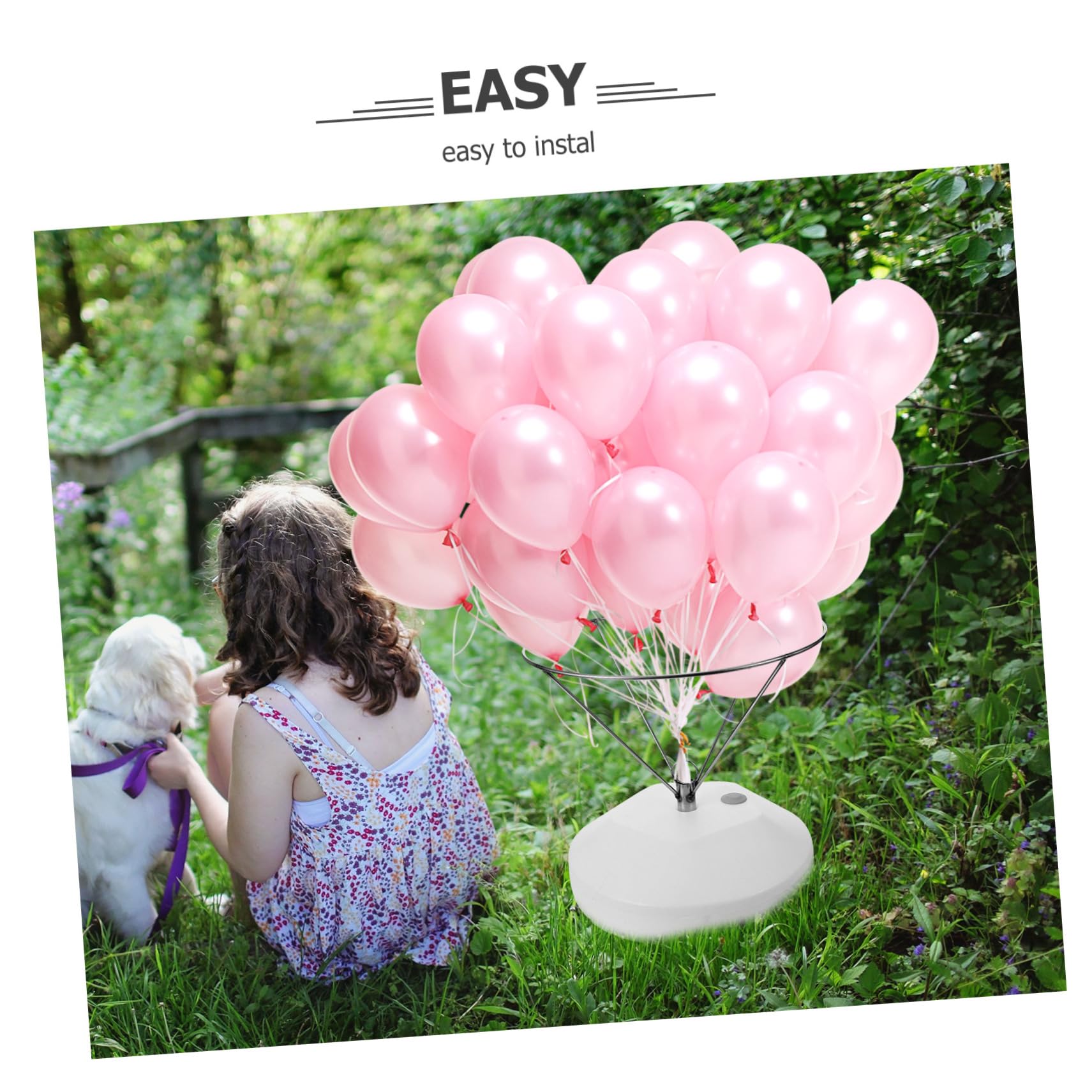 1 Satz Ballonständer mit Stabiler Basis Wiederverwendbarer Halter für Luftballons Windfestes Design für Hochzeiten und Partys für Kreative Dekorationen