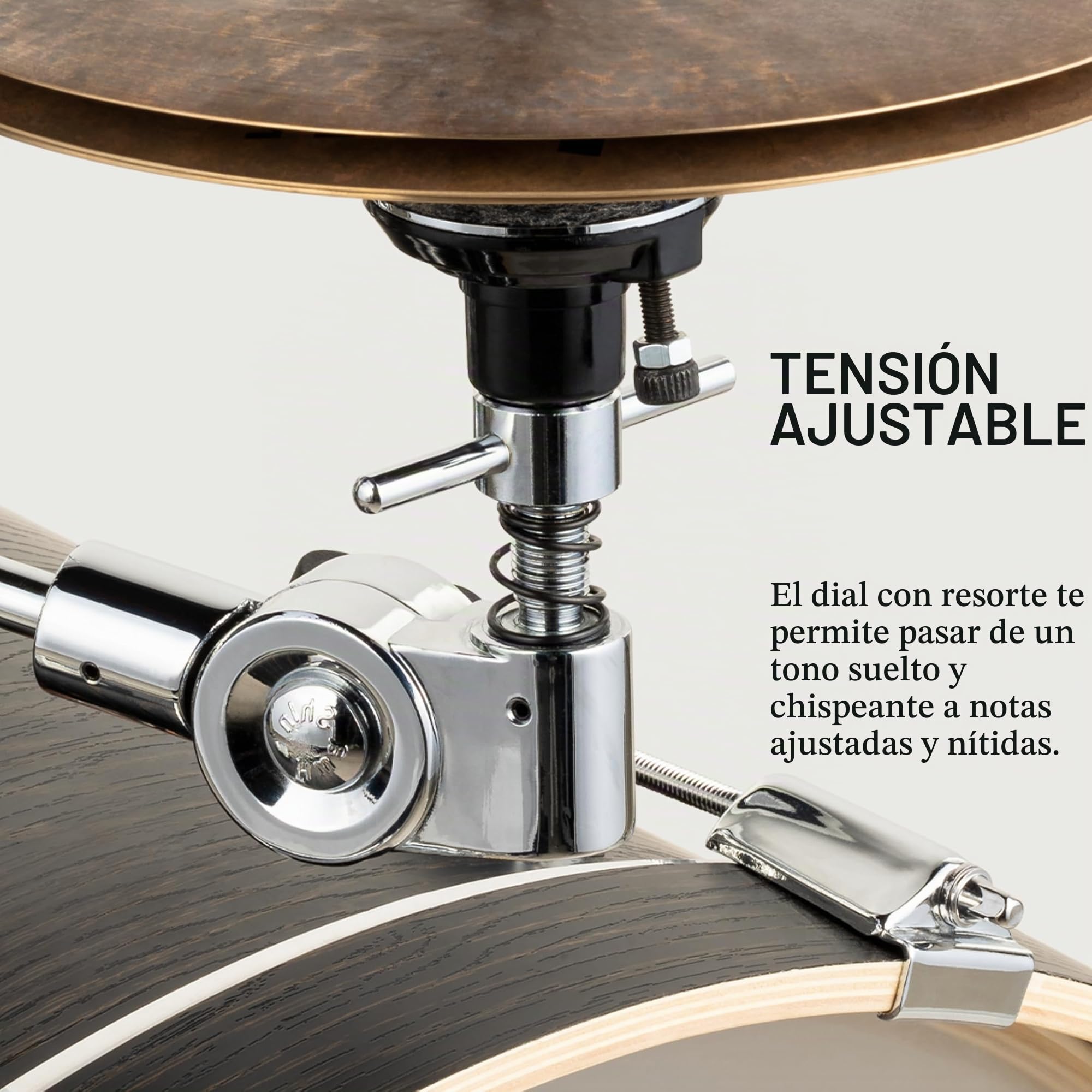 Meinl Cymbals MXH x-hat auxiliar Hi brazo, soporte de platillos con tensión ajustable, altura y ángulo