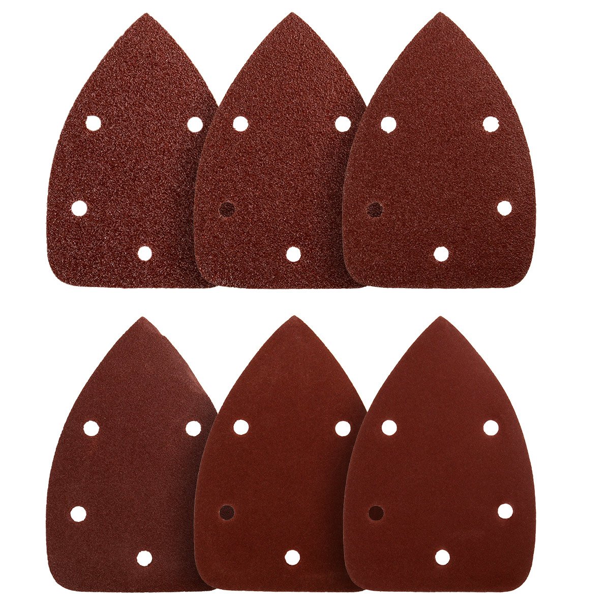 Carta Vetrata Per Levigatrice Triangolare - 105 Pezzi, 9 Granature, 11 Fori, 105x152 Mm - Foto 4