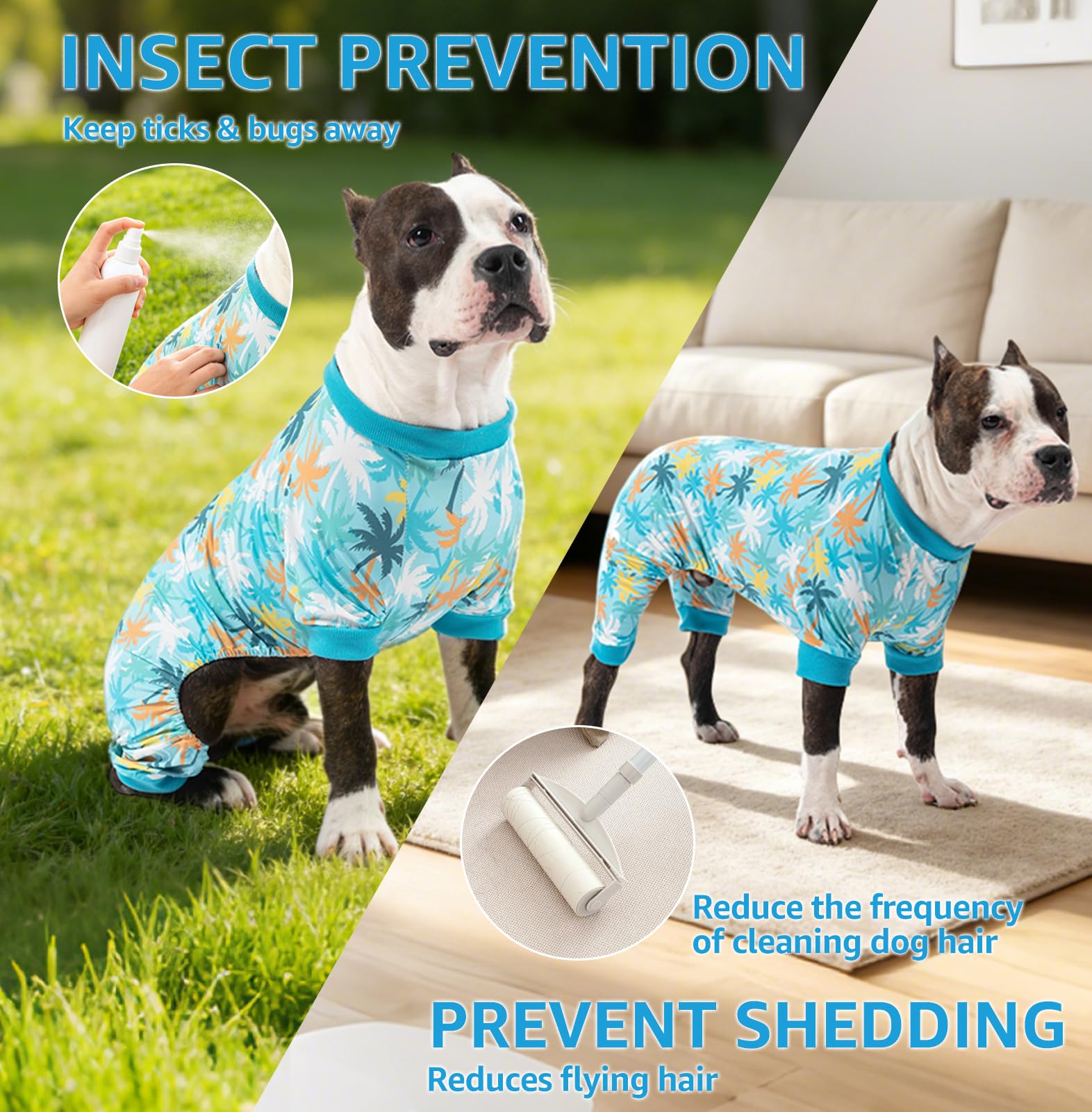 SCENEREAL Chemise de soleil pour chien, gilet rafraîchissant, séchage rapide, respirant, combinaison légère pour animal domestique, résistant à la saleté, contrôle de la perte des poils, pour chiens