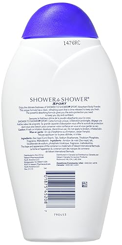 Miniatura 2 de SHOWER TO SHOWER Body Powder Sport 8 oz (paquete de 3)