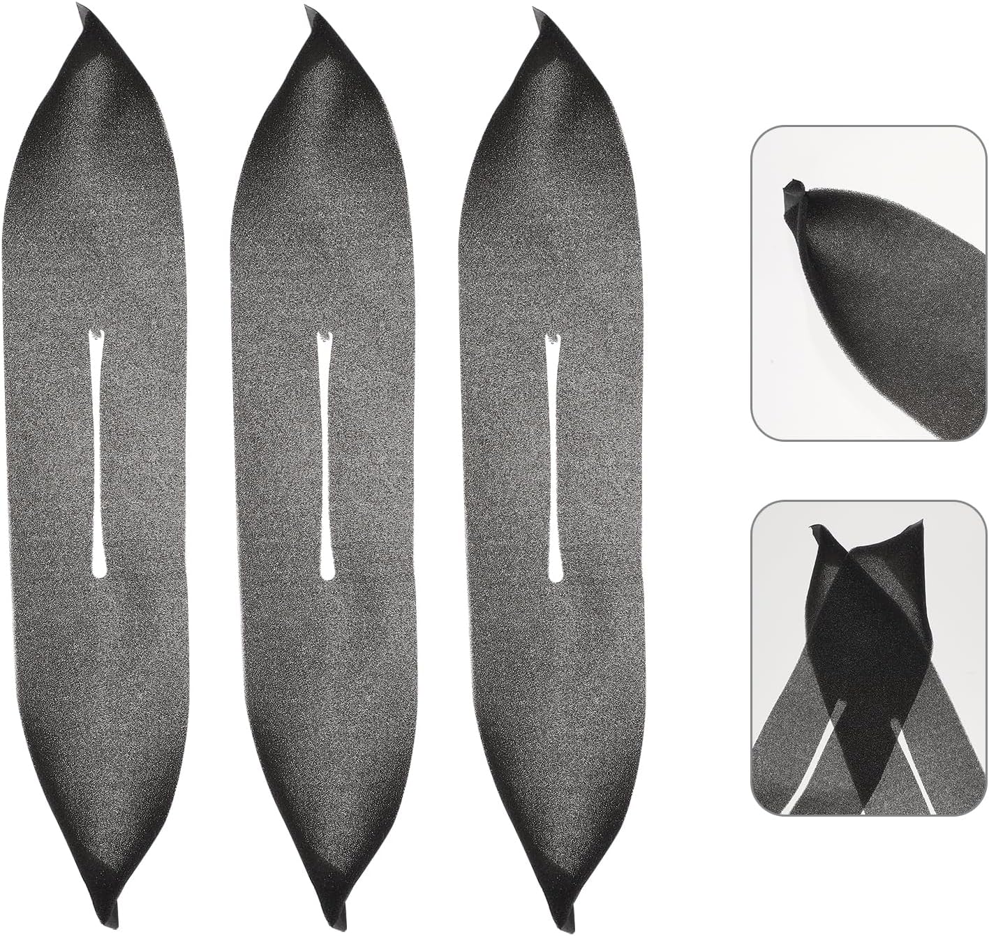 Milisten Hanger Sponge Cover, 20 Pieces, Black, Non-Slip