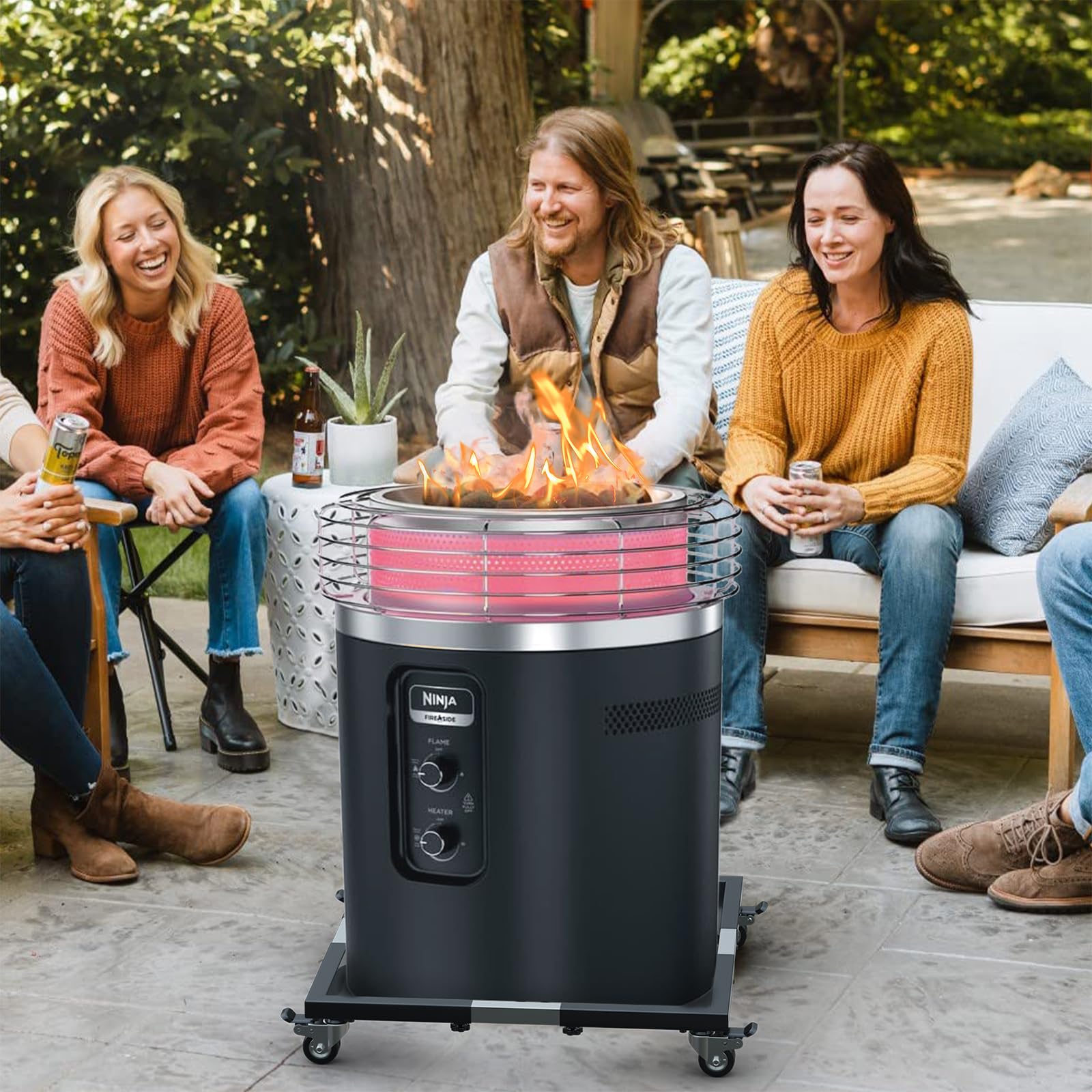 Snapklik.com : SafBbcue Fire Pit Stand For Ninja Fireside360 Outdoor