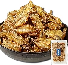Crispy and Fragrant Sardine Crackers, 6.7 oz (190 g), Sweet Flavored and Eaten Even Bone, Sesame Flavor, Pleasant Sesame Flavor