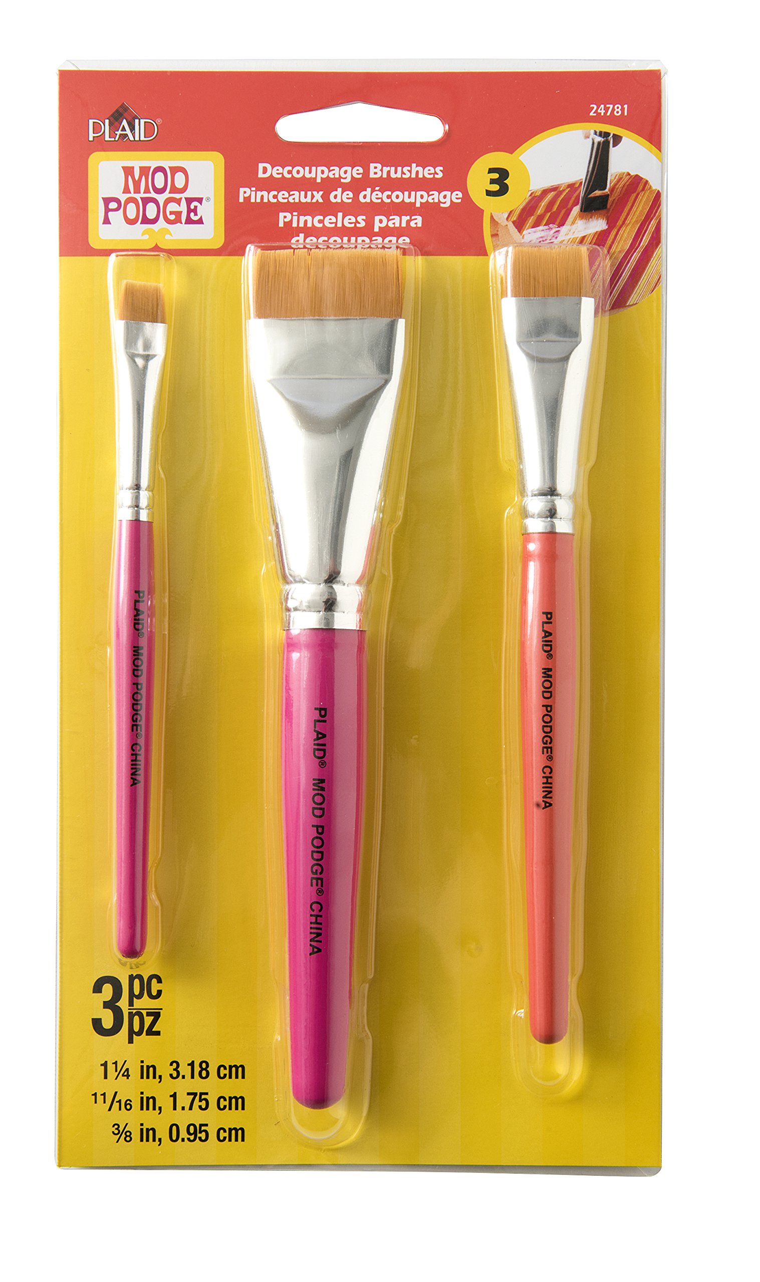 Mod Podge Furniture Brush Set (2 3-Inch), 24781 One Each, Original Version