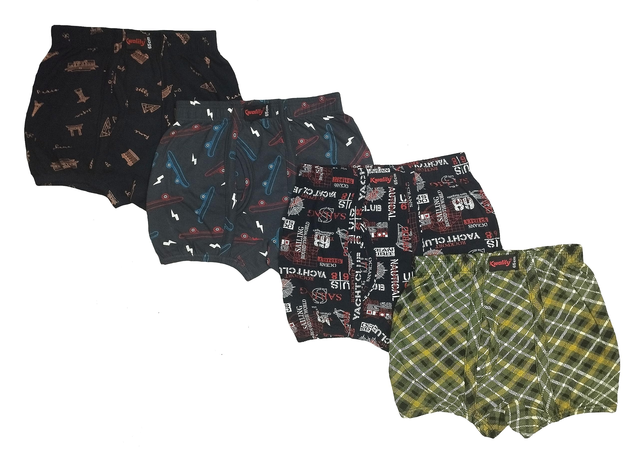 Men's Printed Trunk with 100% Combed Cotton (Pack of 4)-image-26