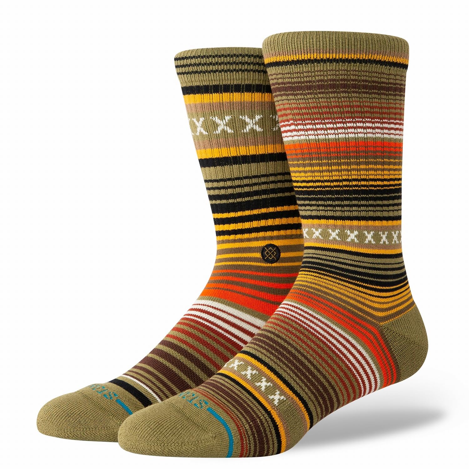 STANCE Crew Sock - Curren ST, Chive, Medium