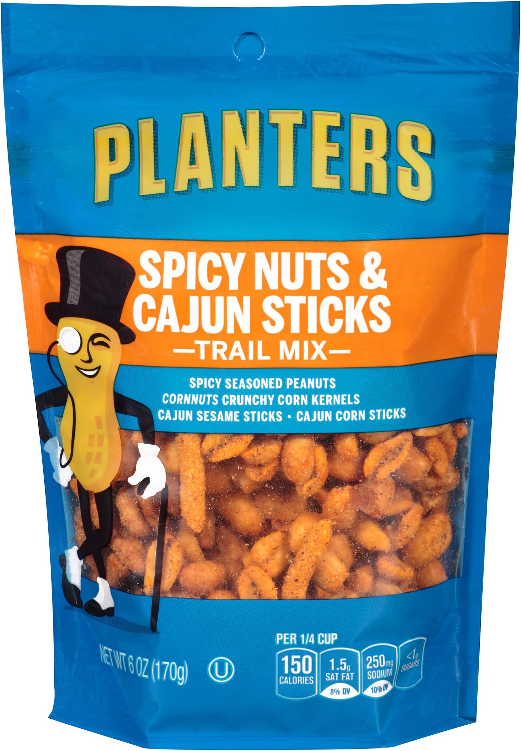 Planters Spicy Nuts & Cajun Sticks Trail Mix (6 oz Bag)