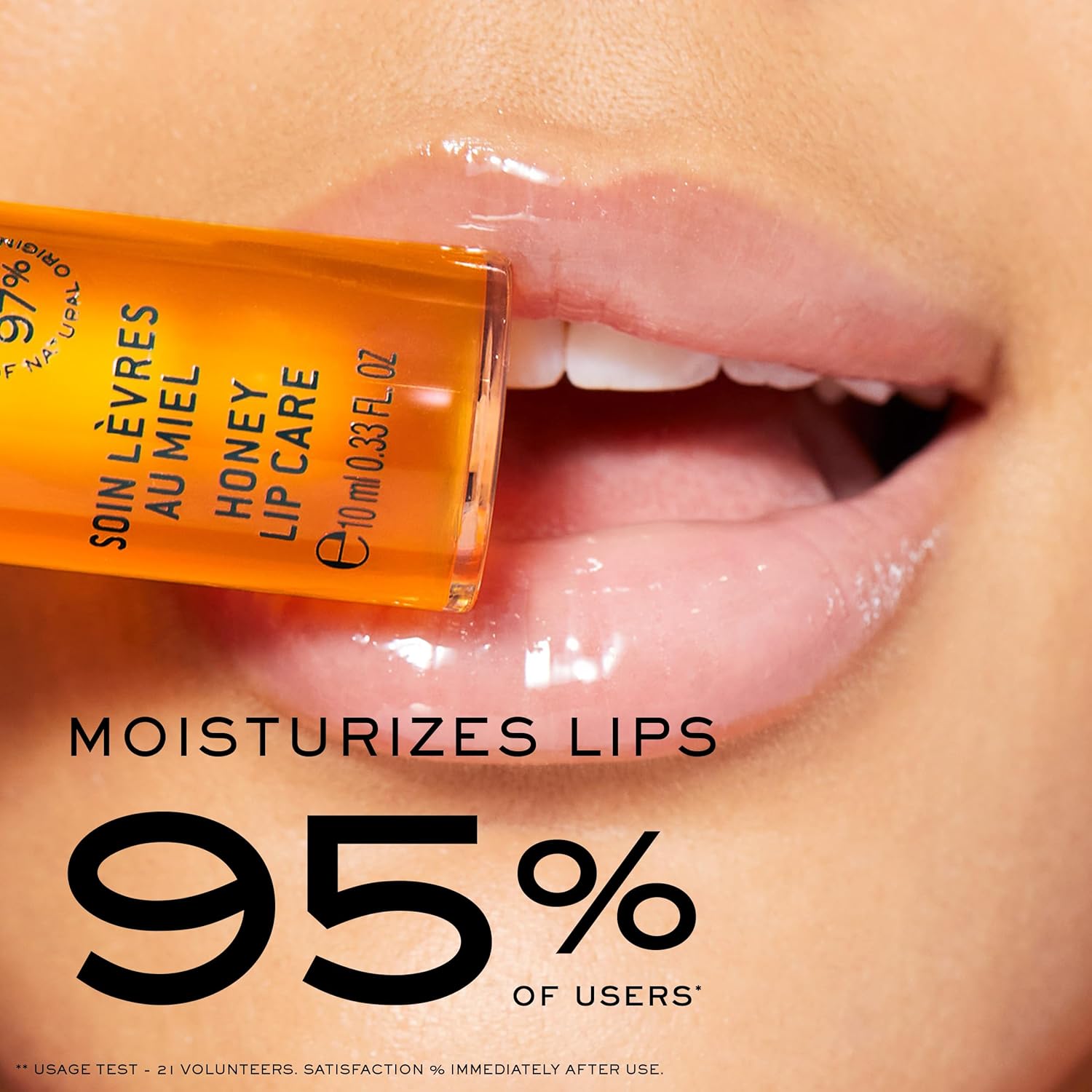 NUXE Rêve de Miel Honey Lip Gloss With Vitamin E and Lavender for Moisturized Shiny Lips, 97 Percent Natural, 0.33 Fl Oz - Image 6