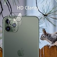 Vista 3 de Ailun Paquete de 2 protectores de pantalla para iPhone 11 Pro Max [6.5 pulgadas] + 2 protectores de lente de cámara, película de vidrio templado