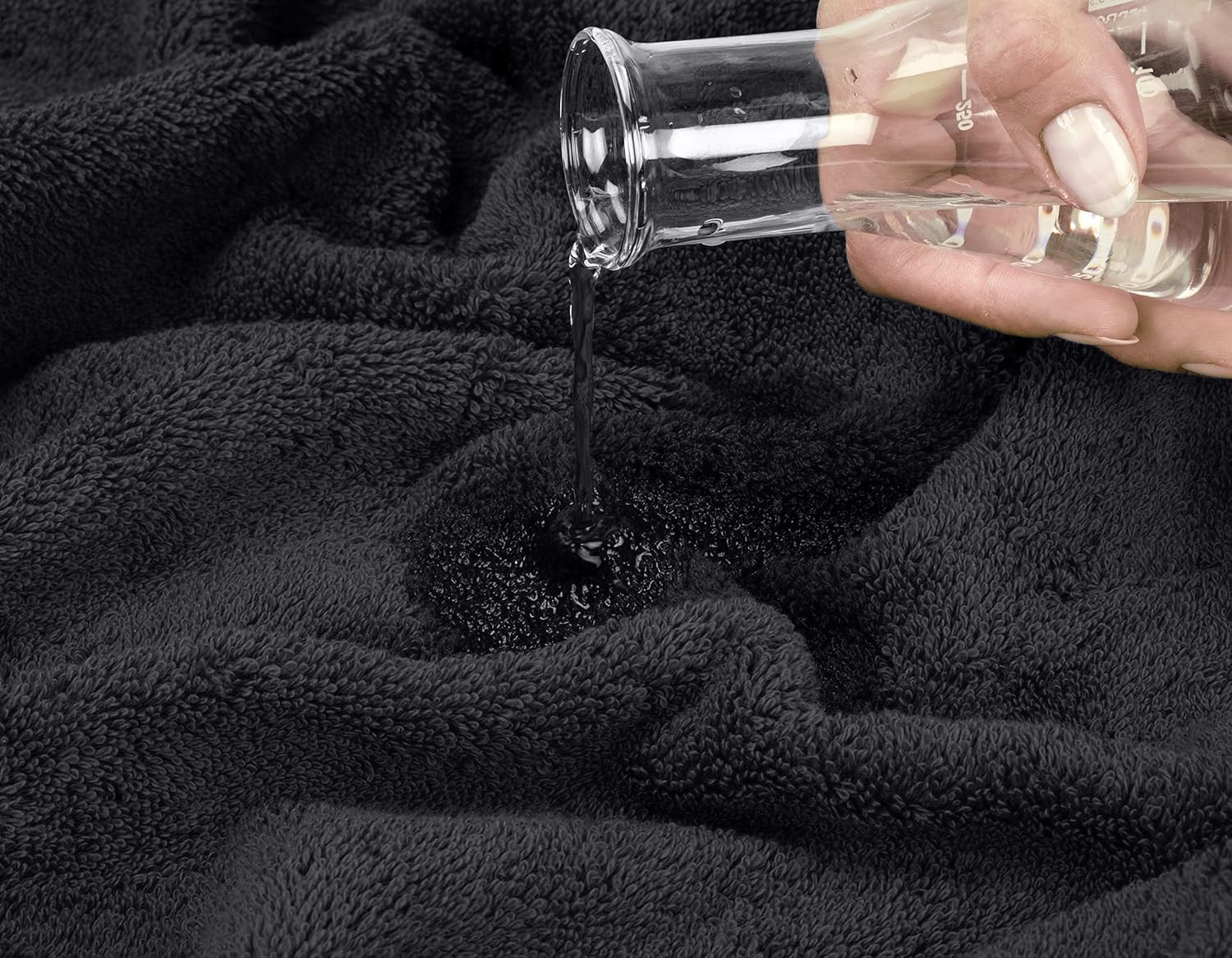 Oakias Juego de 8 toallas de color gris oscuro de 600 g/m², 2 toallas de baño, 2 toallas de mano y 4 paños de baño, altamente absorbentes