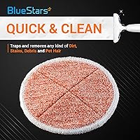 Vista 2 de BlueStars Paquete de 6 almohadillas de repuesto 2124, 2039A, 2307, 23157, 20391, 20399 2124 de repuesto para trapeador pesado compatibles