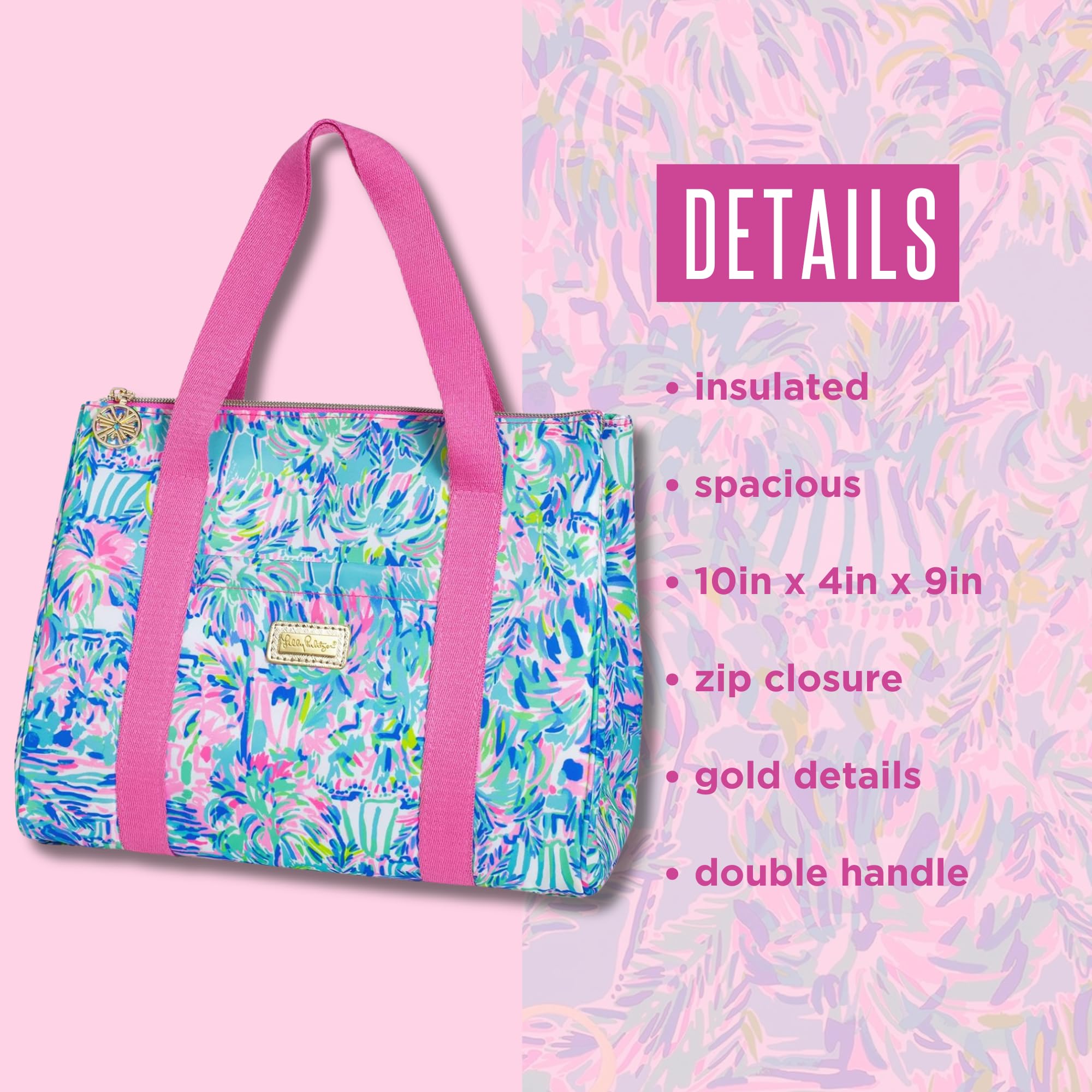 Amazon.com: Lilly Pulitzer Cute Lunch Bag for Women, Large  display picture 1