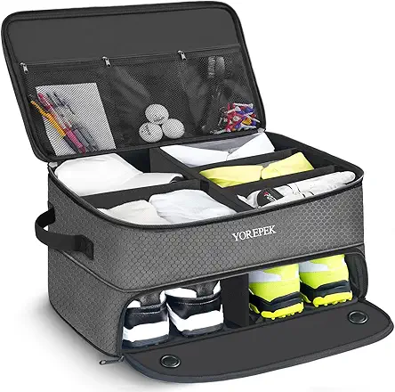 2 Layer Golf Trunk Organizer, Waterproof Car Golf...