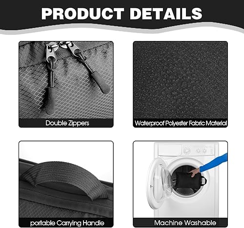 Miniatura 6 de Cubos de embalaje de compresión para viajes, 8 cubos de equipaje esenciales de viaje para equipaje de mano, organizador de bolsas de viaje para