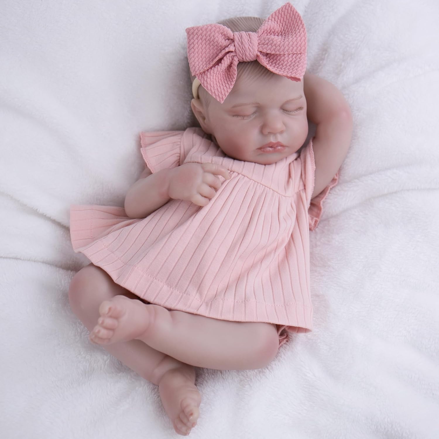 Lifelike Reborn Baby Dolls - 20 inch Sleeping Realistic Newborn Baby Dolls Soft Body Real Life Baby Dolls Girl Gifts for Kids Age 3 +