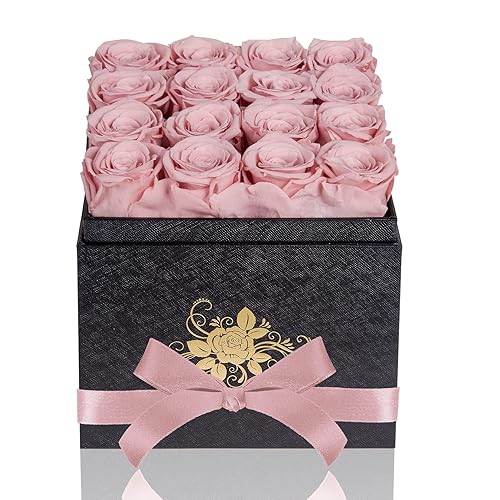 Miniatura 1 de Perfectione Roses Rosas preservadas hechas a mano en una caja, rosas reales para siempre que duran hasta 3 años, flores preservadas, cumpleaños, día