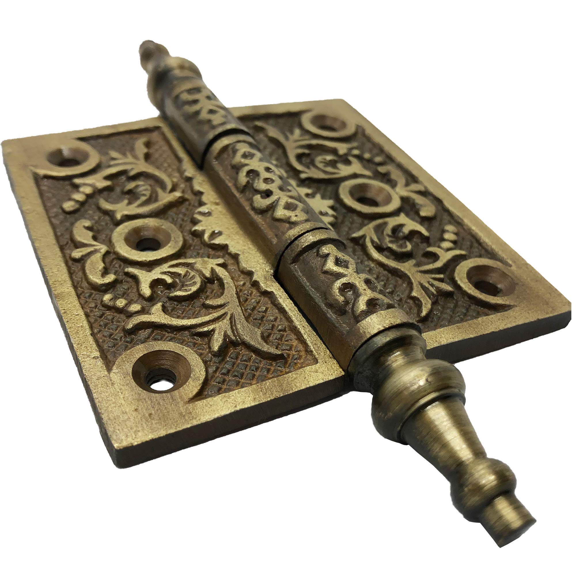 Amazon.co.jp: 6インチ – 装飾的な鉄製ビクトリア朝の蝶番 – HG-102