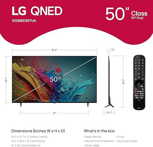 Miniatura 2 de LG Pantalla plana de 50 pulgadas Class QNED85T Series LED Smart TV 4K con control remoto mágico alimentado por IA con Alexa incorporado