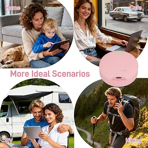 Miniatura 8 de Hotspot móvil 4G LTE, punto de acceso portátil de EE. UU. WiFi 6, incluye datos, soporte AT&T, T-Mobile, Verizon, 10 dispositivos, sin contrato sin
