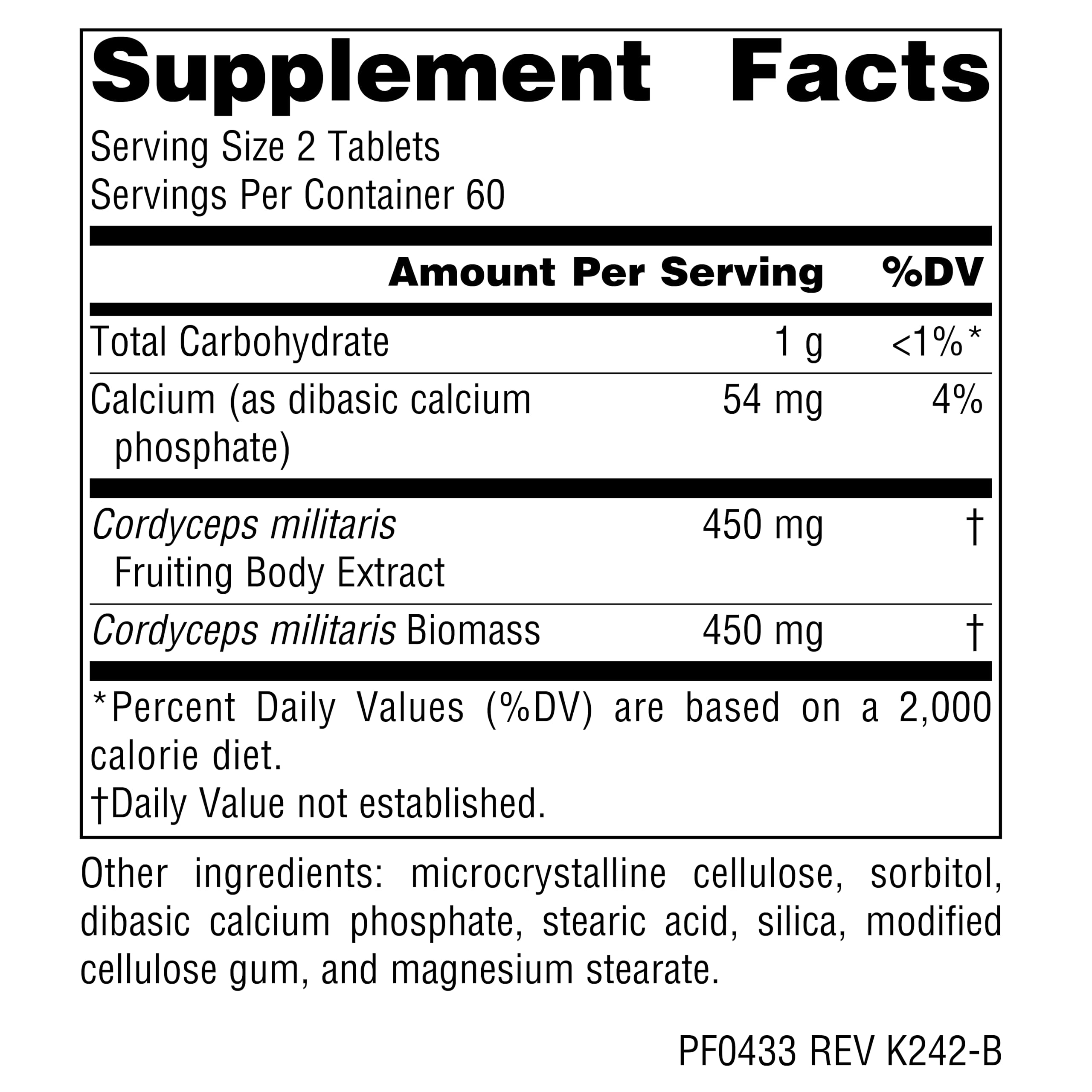 Planetary Herbals Cordyceps 450 Full Spectrum, Chinese Tonic for Endurance — Amazon image 2