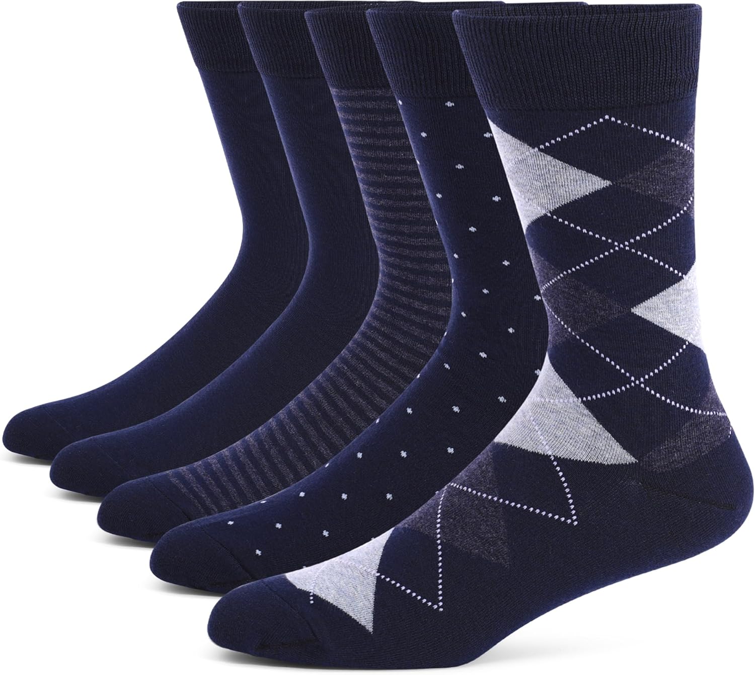 Men's Fun Dress Socks, Sizes 10-13, Soft Cotton Socks, Bright Colors, Breathable and Comfortable, Ideal Gift