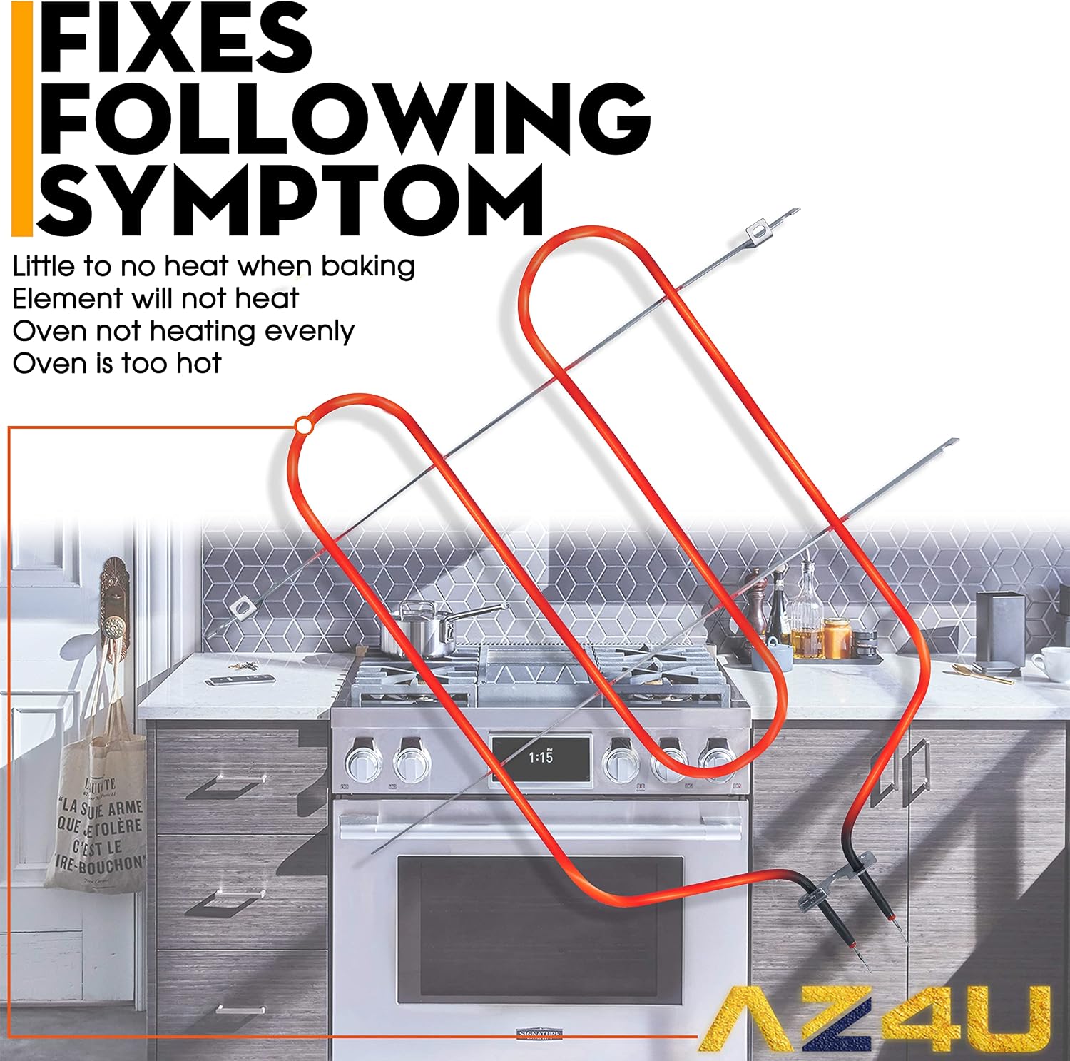 AZ4U WB44T10009 Range Broil Element fixing common oven symptoms