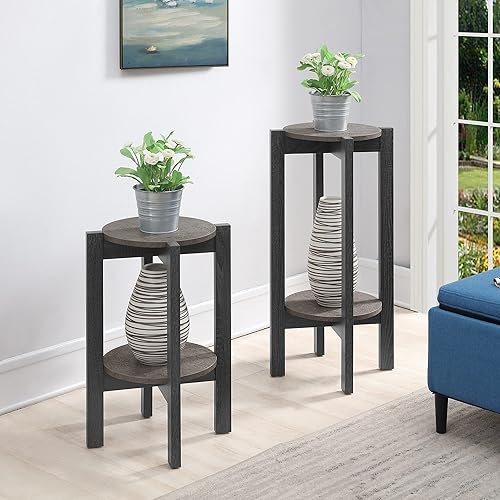 Miniatura 7 de Convenience Concepts Newport Deluxe - Soporte para plantas, cemento sintético  gris desgastado