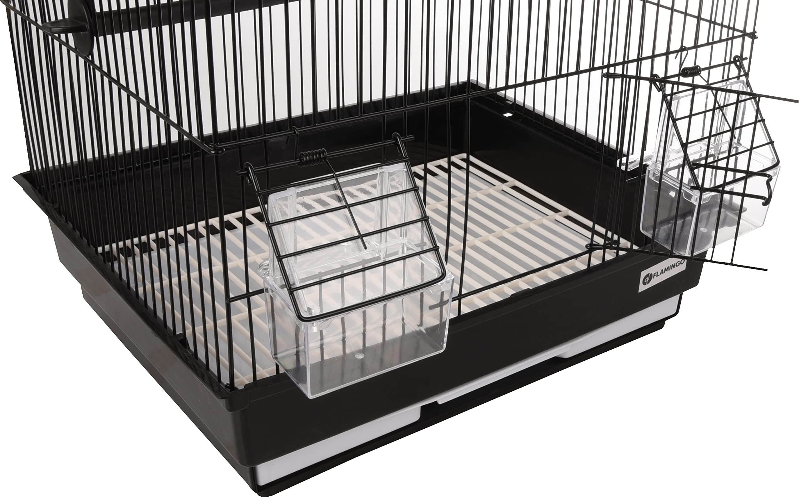 Cage Oiseau ALOR 2 Noir - 34,5x28x48,5CM