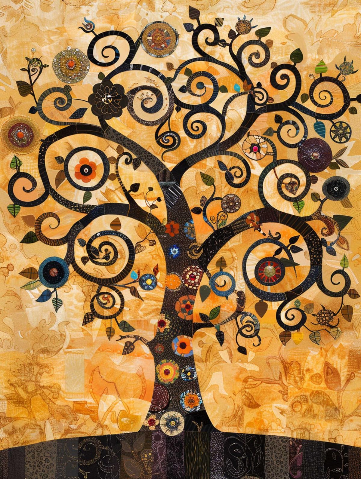 Taxpy 11CT Tree of Life DIY Cross Stitch Kits Fantasy Tree Cross Stitch Kits for Adults Beginners Pre-Printed Stamped Embroidery Set DIY Craft Kit 40x50cm