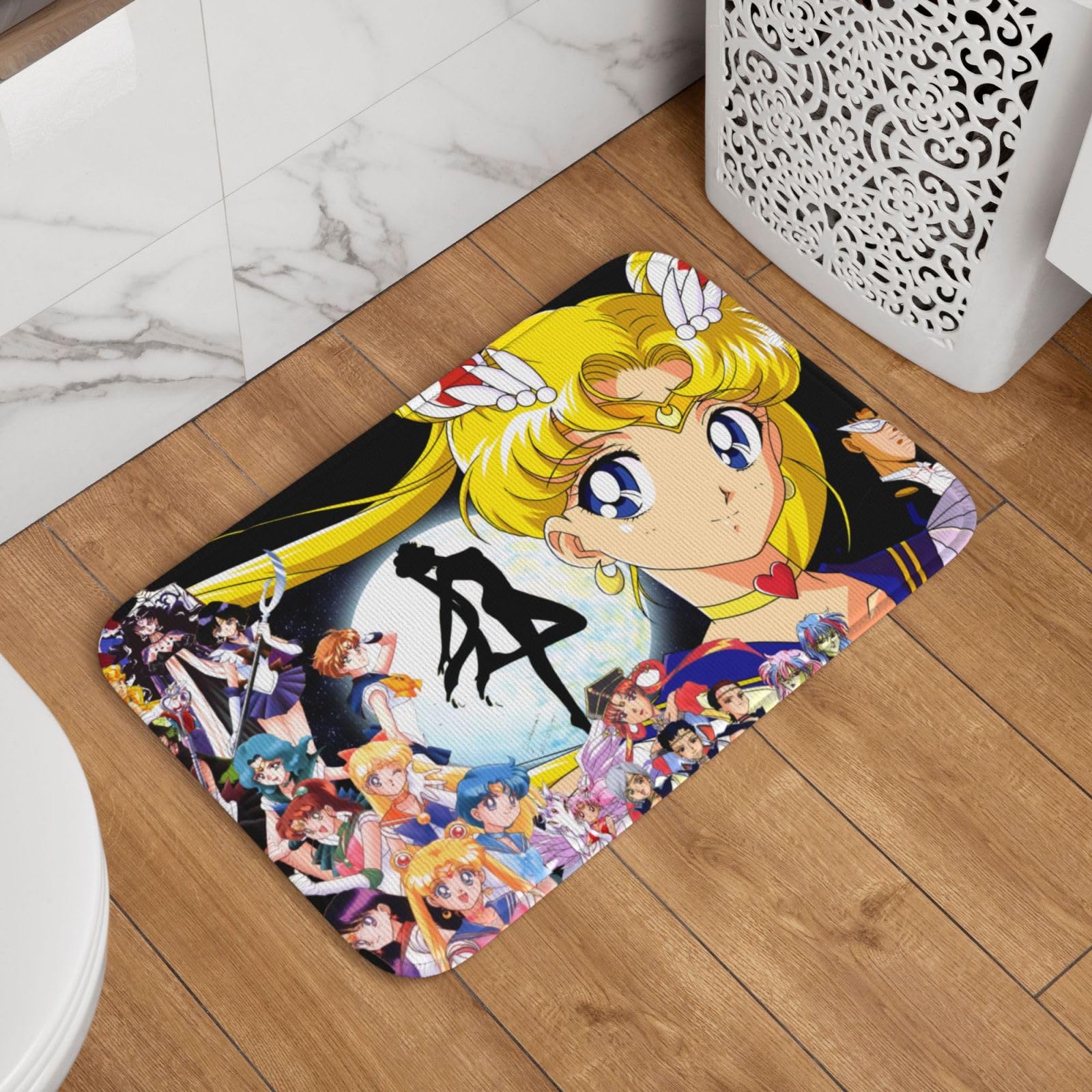 Amazon｜玄関マット 美少女戦士セーラームーン バスマット 足ふき