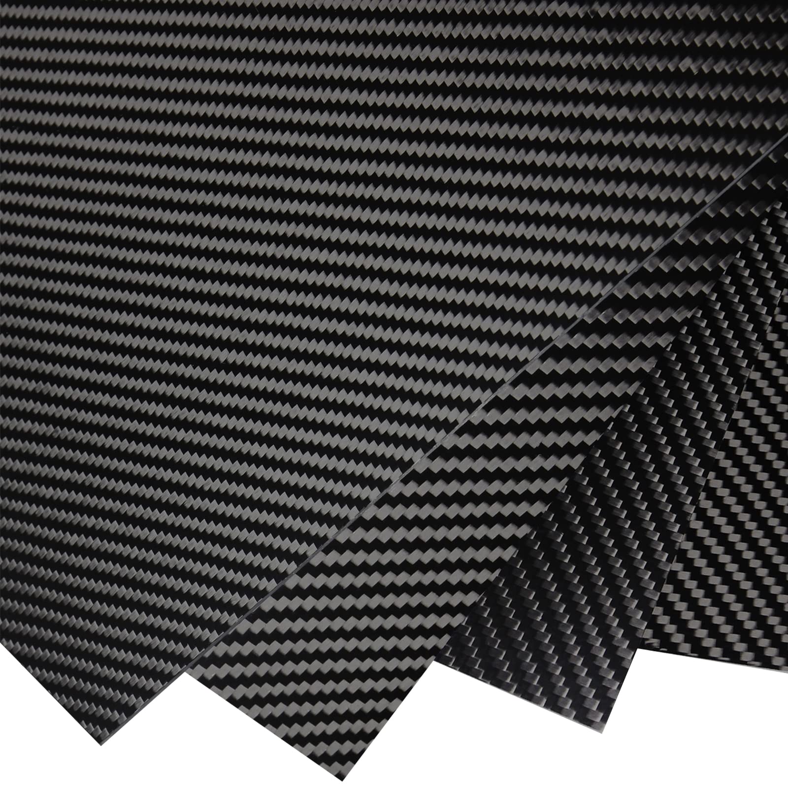 400X500X1.0MM 1.5MM 2.0MM 2.5MM 3.0MM 3.5MM 4.0MM 5.0MM 6.0MM Carbon Fiber Sheet 100% 3K Carbon Fiber Laminate Plate Matt Surface Twill Weave Panel Sheet 1.0MM Thickness(Matte Finish)
