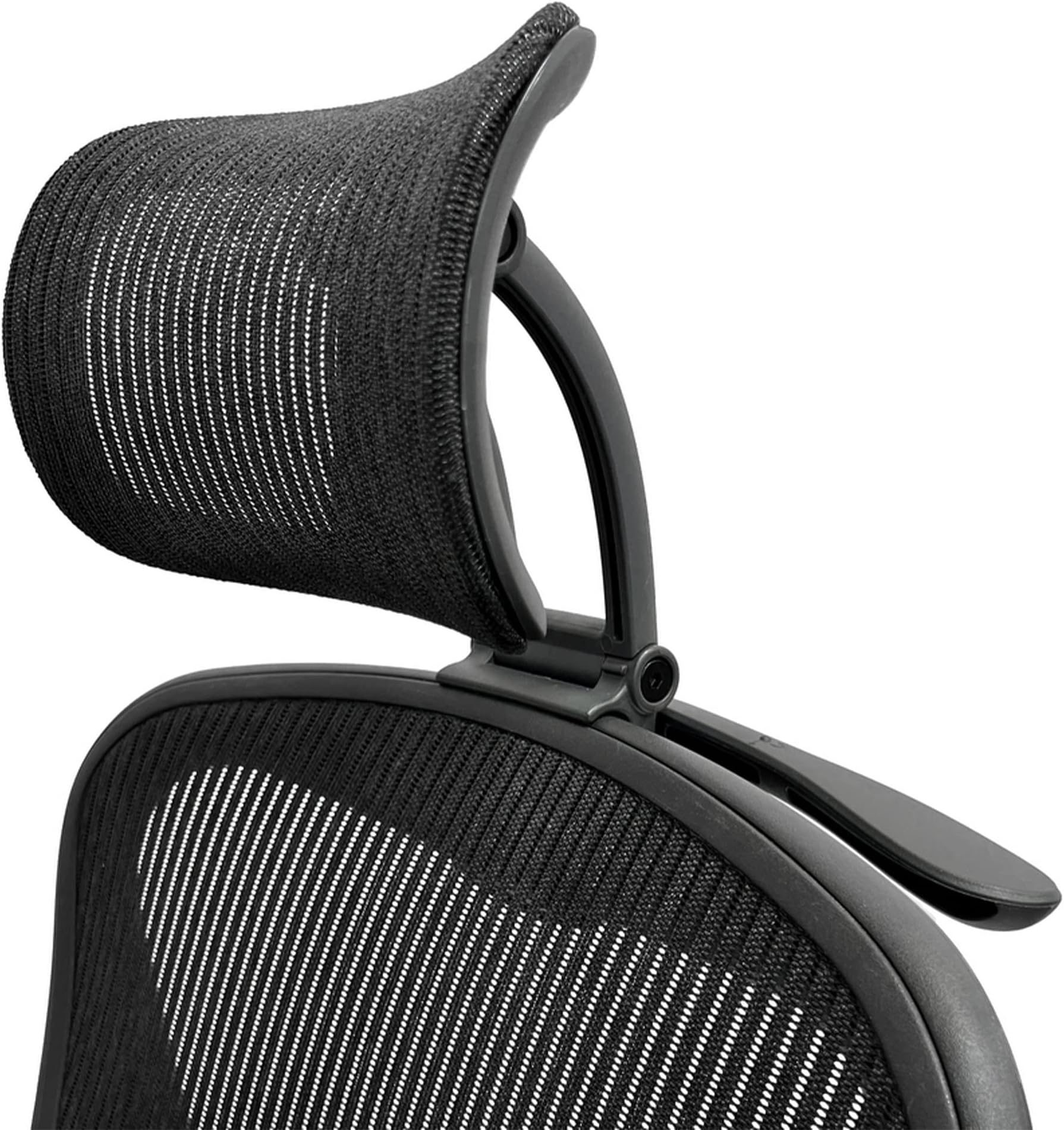 Headrest Attachment Compatible with Herman Miller Aeron Fully Adjustable Height & Tilt, Removable Coat Hanger Available Color for Classic.