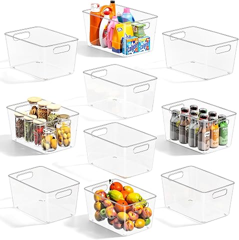 15 Best Halloween Outdoor String Lights in 2026 5 8 Pack Clear Storage Bins, Pantry Organizer Bins with Han...