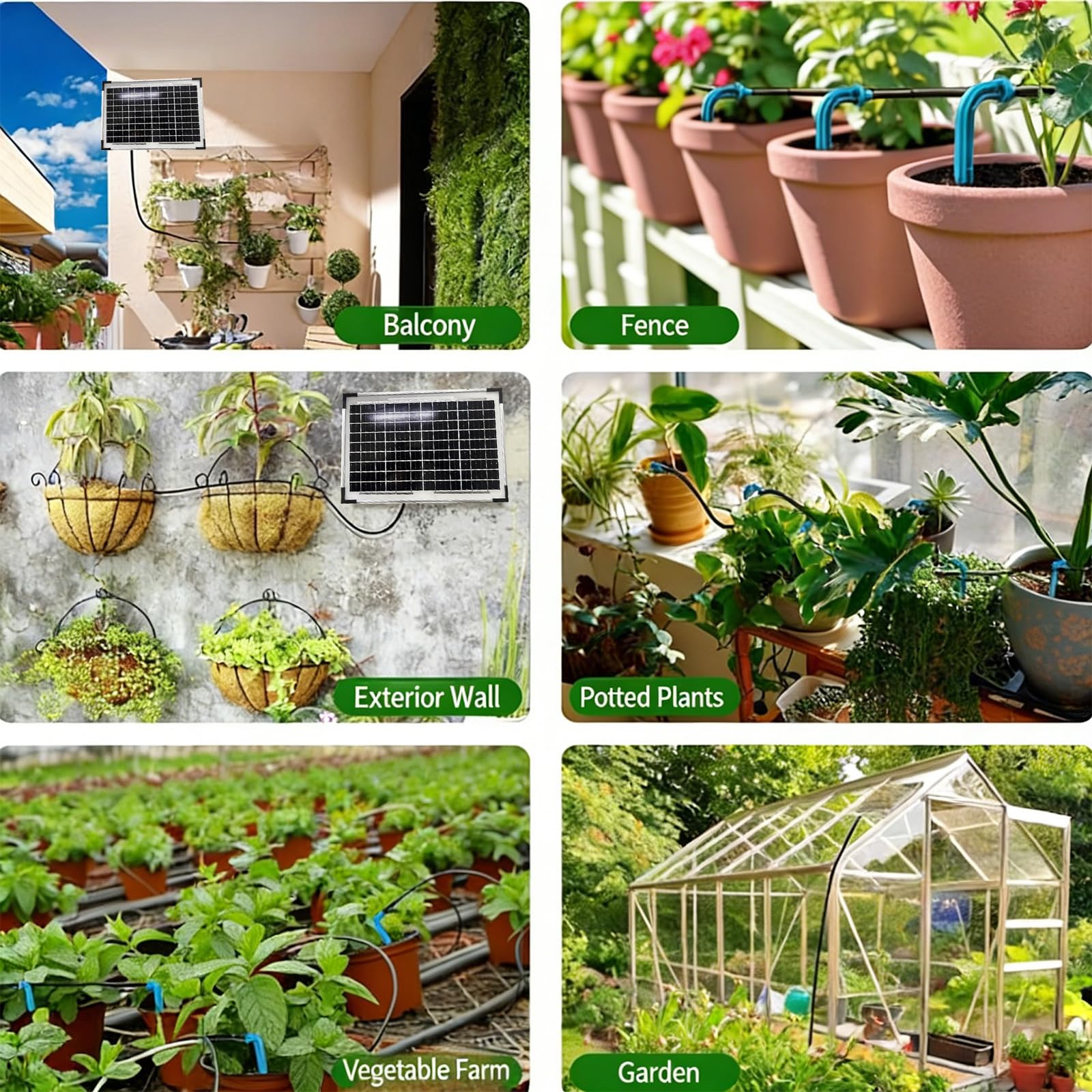 Timer dell'acqua avanzato con pannello solare e batteria ricaricabile per irrigazione da giardino domestico risparmio idrico struttura irrigazione giardinaggio