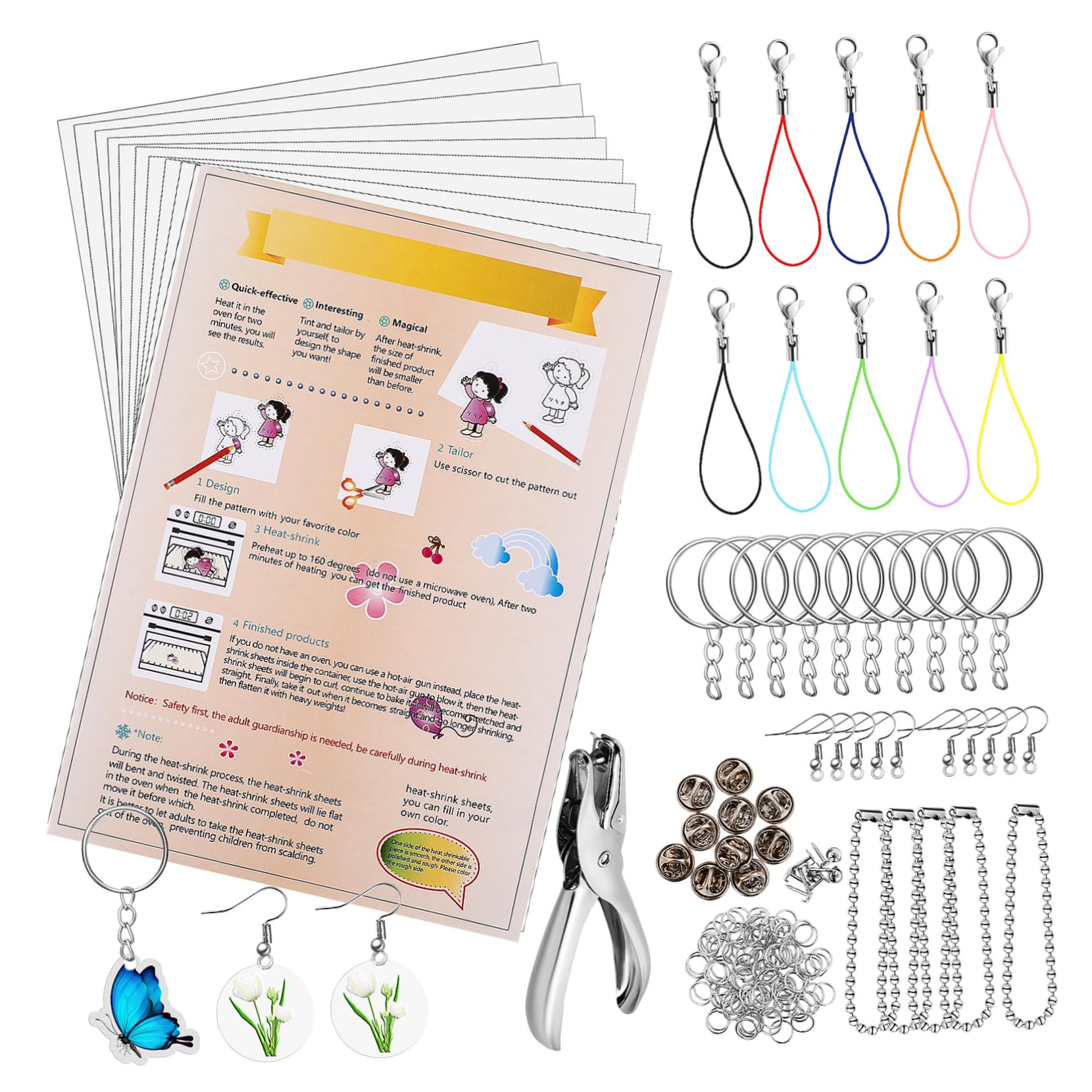 KOCKSHION Kit Portachiavi Creativi per Ragazzo Ragazza, Bops