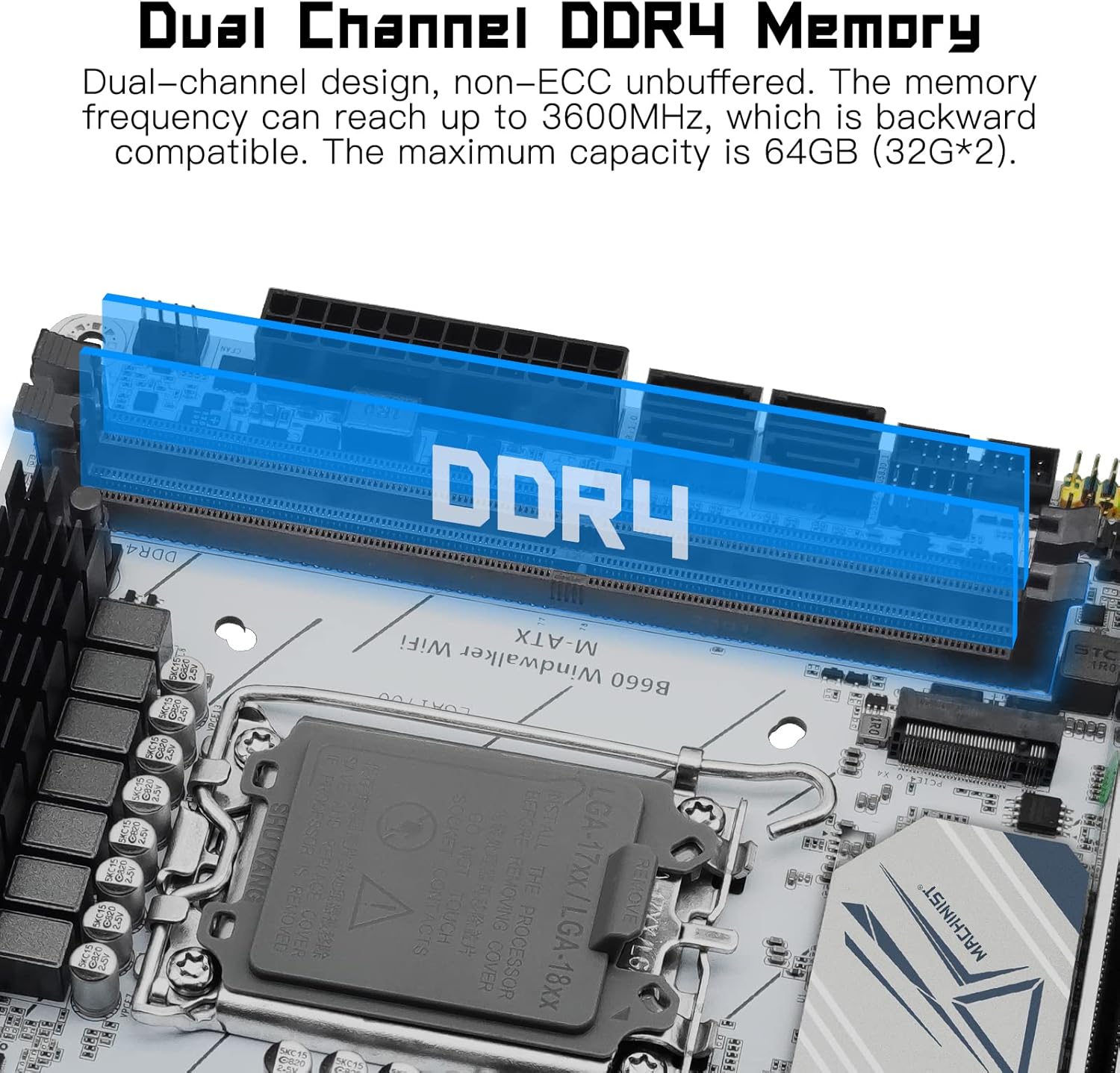 Dual Channel DDR4 Memory Slots