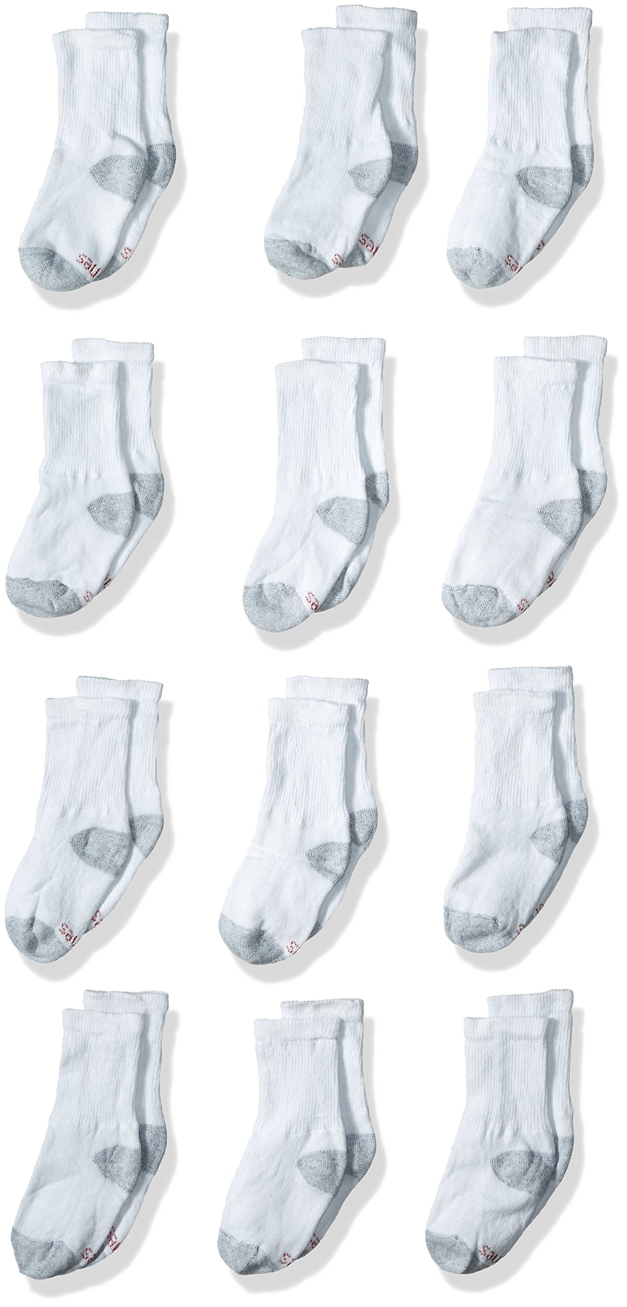 Hanes boys 12 Pack Crew Socks