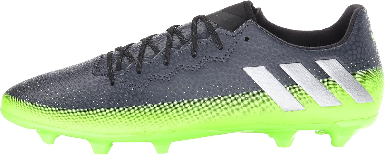 adidas Performance Men's Messi 16.3 Fg Soccer Shoe 12.5 Dark Grey/Metallic Silver/Neon Green