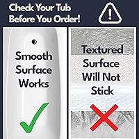 Vista 6 de Bathtub Mat Non Slip 35x16 - homerella® Bath Mat Incl. Hooks for Drying, Extra Long, 100% BPA Free, Shower Mat Non Slip Anti Mold, Machine Washable