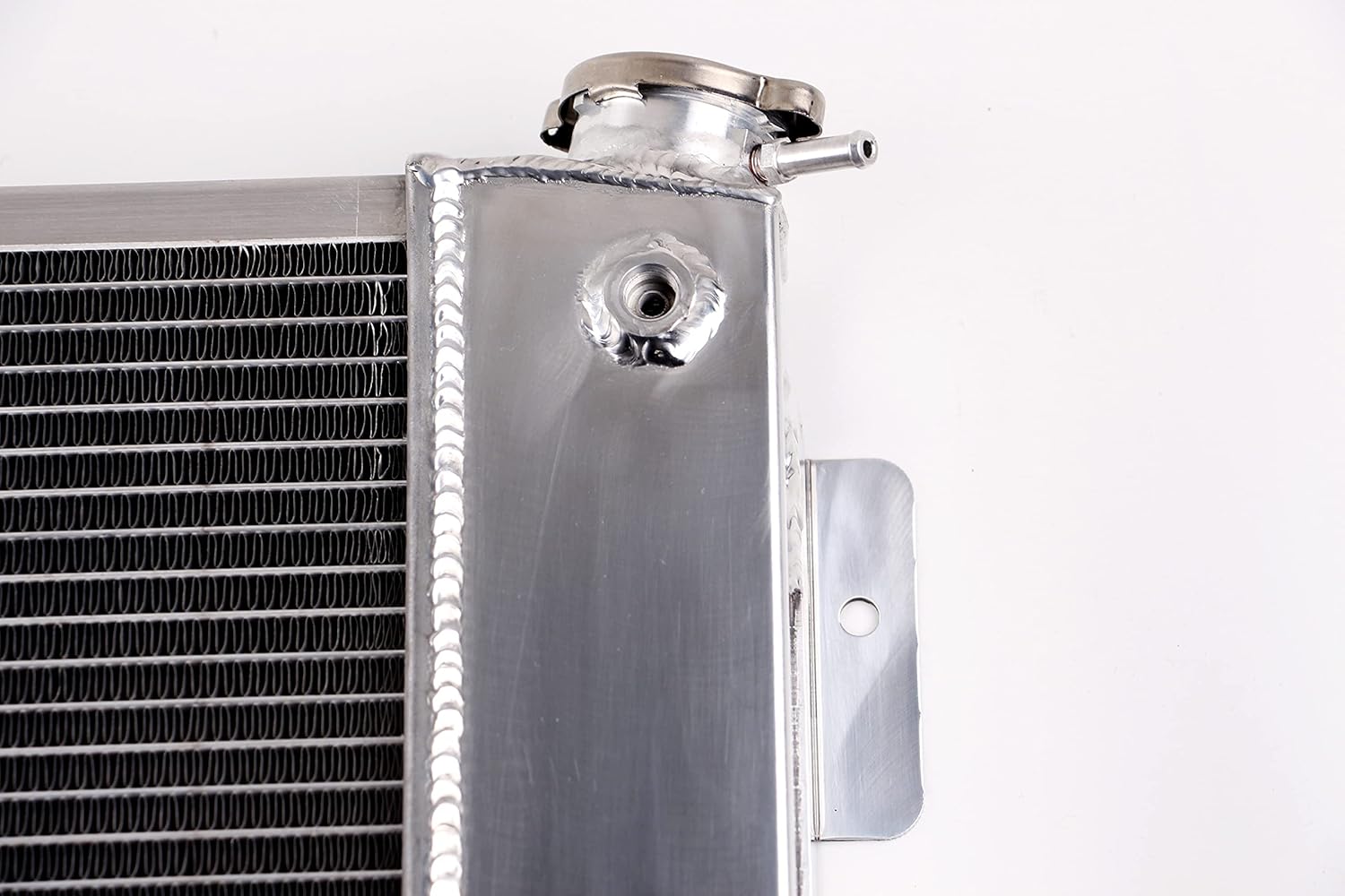 3 Rows All Aluminum Radiator For 1967 1968 1969 Chevy Camaro/Pontiac/Firebird V8 Model, 21''W, Silver.