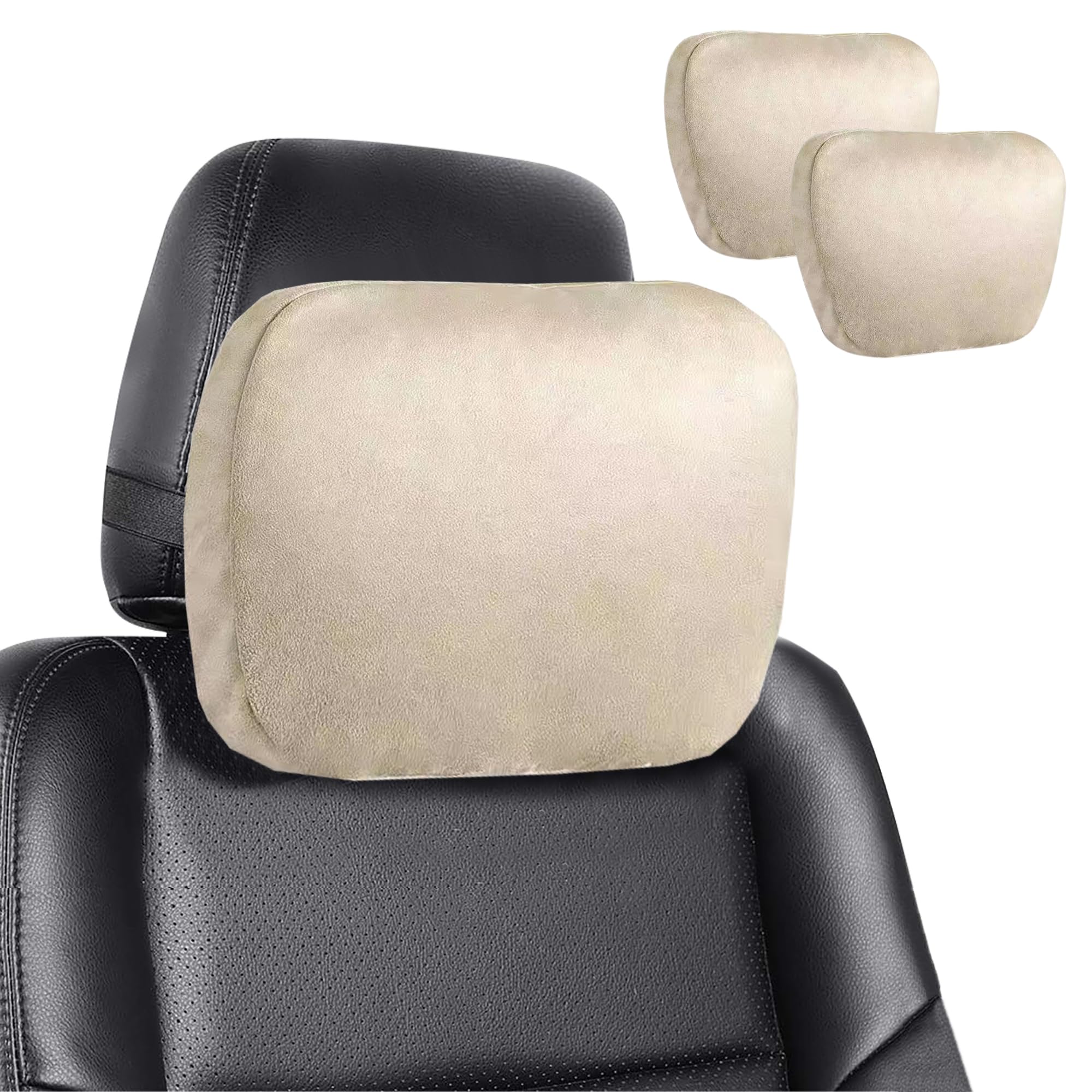 Appui-tête Voiture En Mousse Mémoire - Coussin Cervical Ergonomique, Housse Amovible Respirante - Noir Ou Gris, Pour Siège Auto, Bureau, Voyage