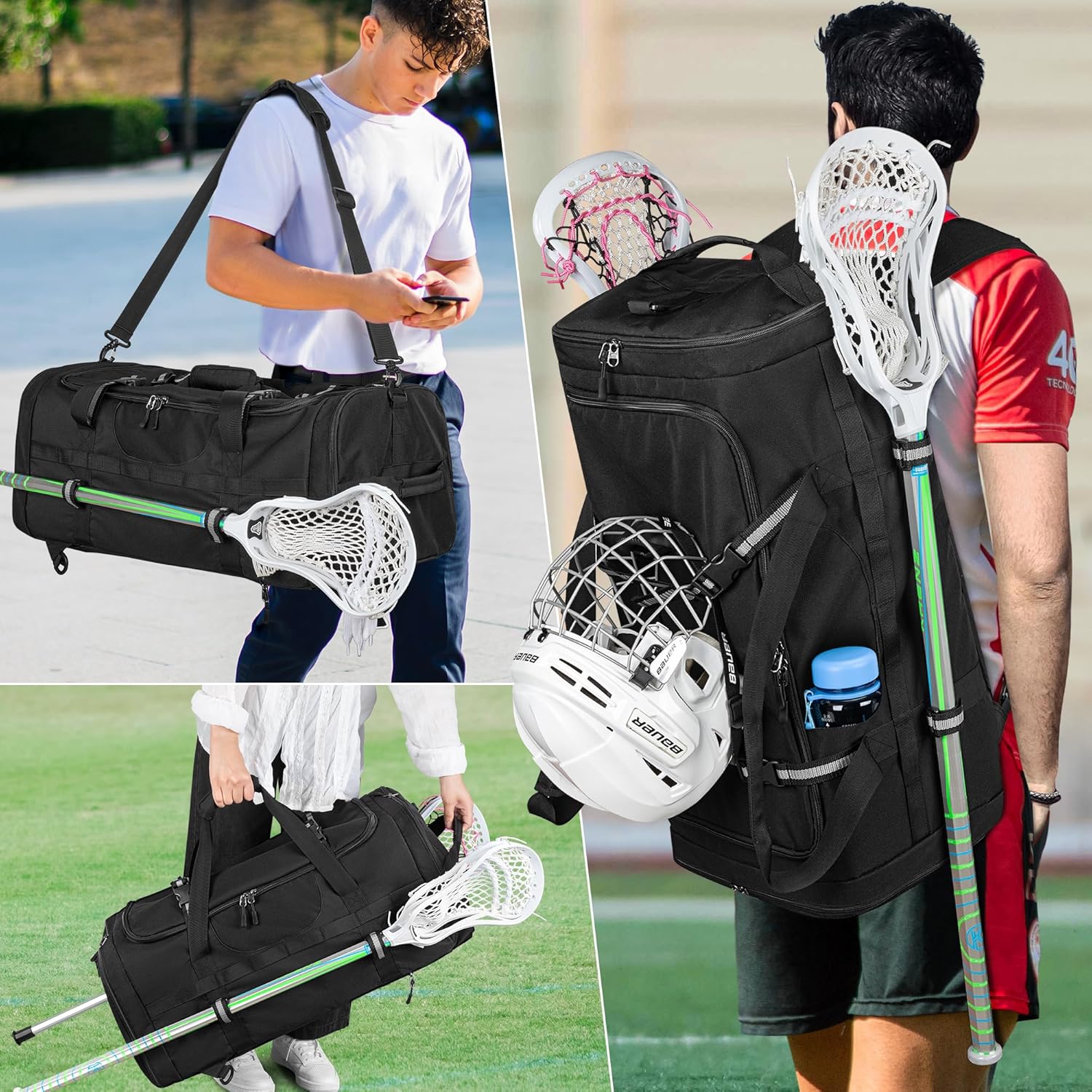 Lacrosse Bag Holds Sticks and Shoes, Lacrosse Zimbabwe Ubuy