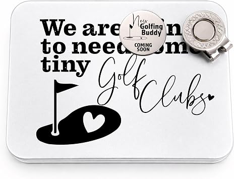 SM Design Pregnancy Announcement to Husband New Golfing Buddy Golf Ball Marker Golf Ball Marker Gift Husband Pregnancy Announcement to Grandpa