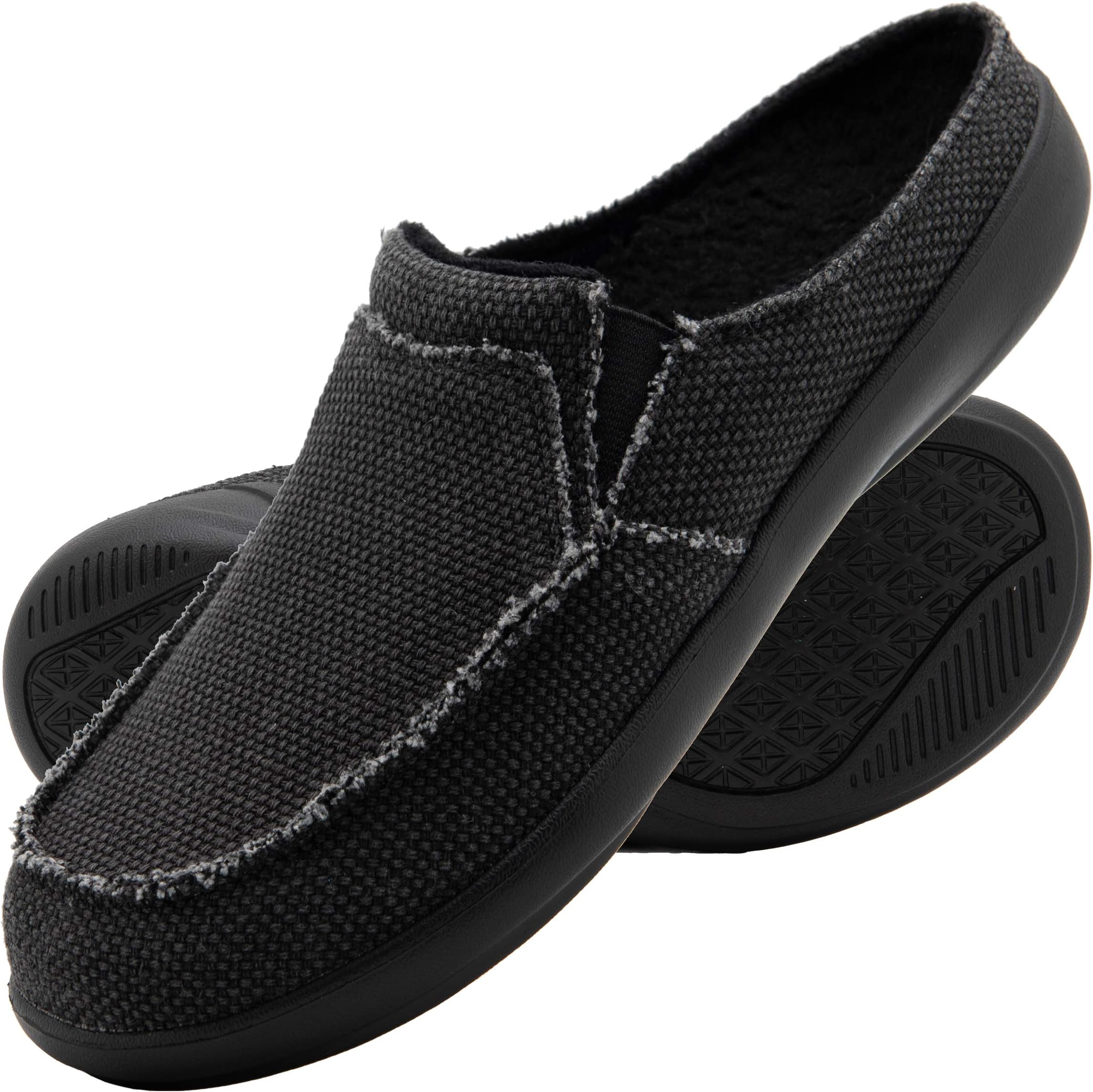 ADAXMen's Plantar Fasciitis & Pain Relief Orthotic Slippers with Arch Support (Size:US 7-US