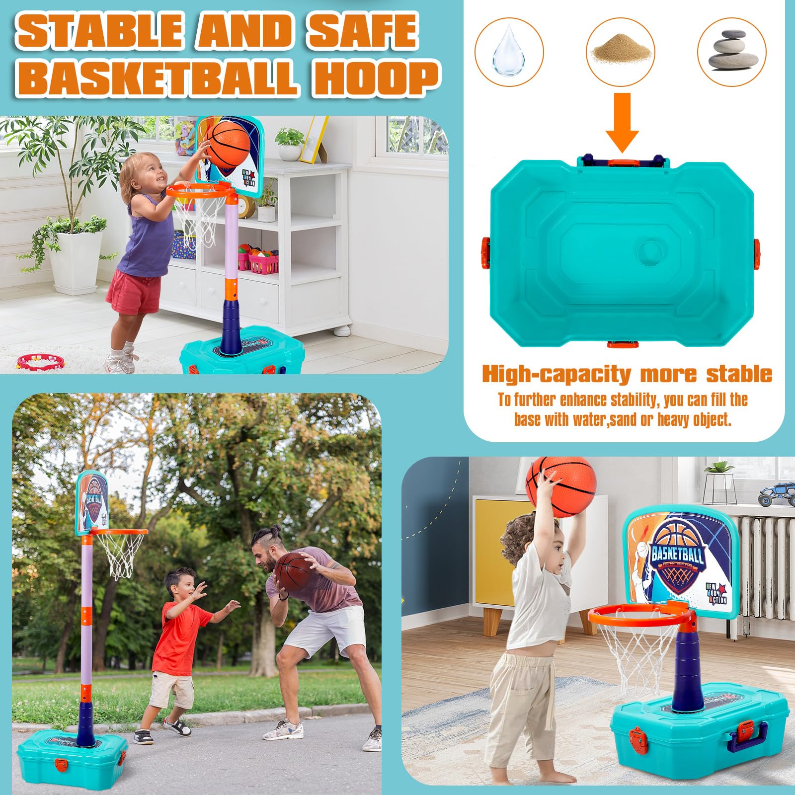 Little Tikes Outdoor Toys In Kids Basketball Hoop And T Ball