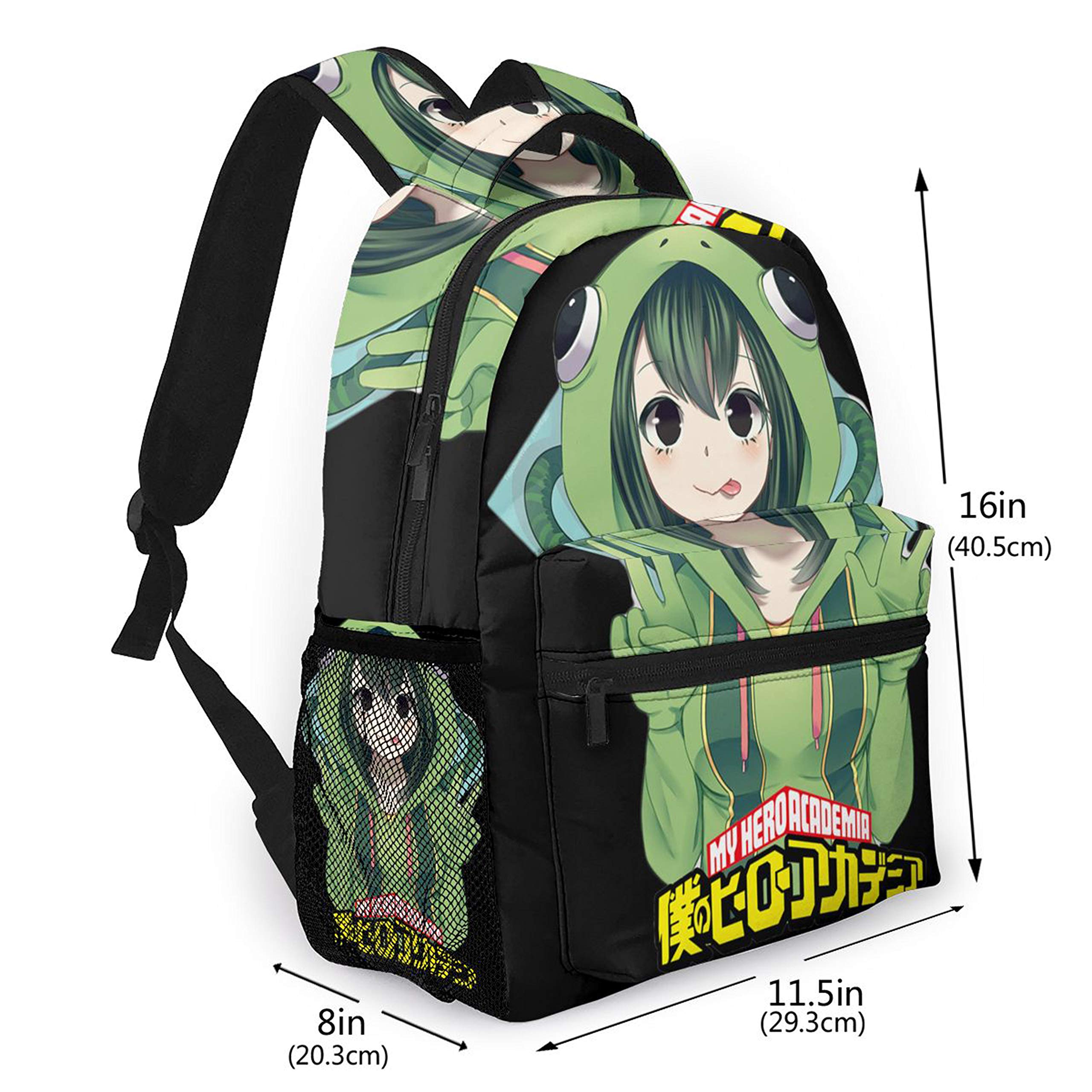 My Hero Academia Backpack Froppy Asui Tsuyu Boku No Hero Daypack