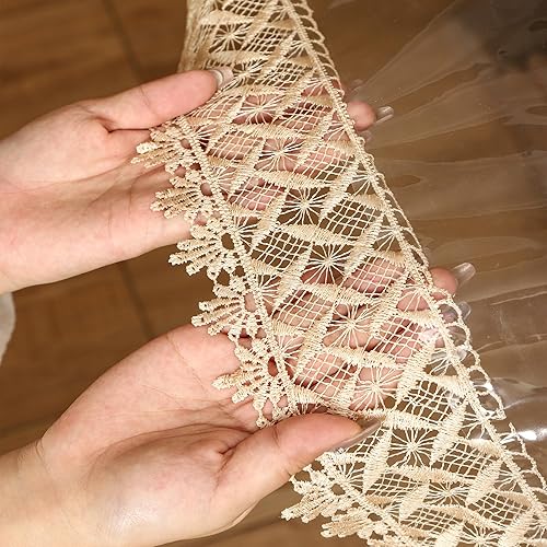 Miniatura 6 de Walrus Protector de mantel de vinilo transparente, impermeable, a prueba de aceite, de plástico, cuadrado, transparente (54 x 54 pulgadas)