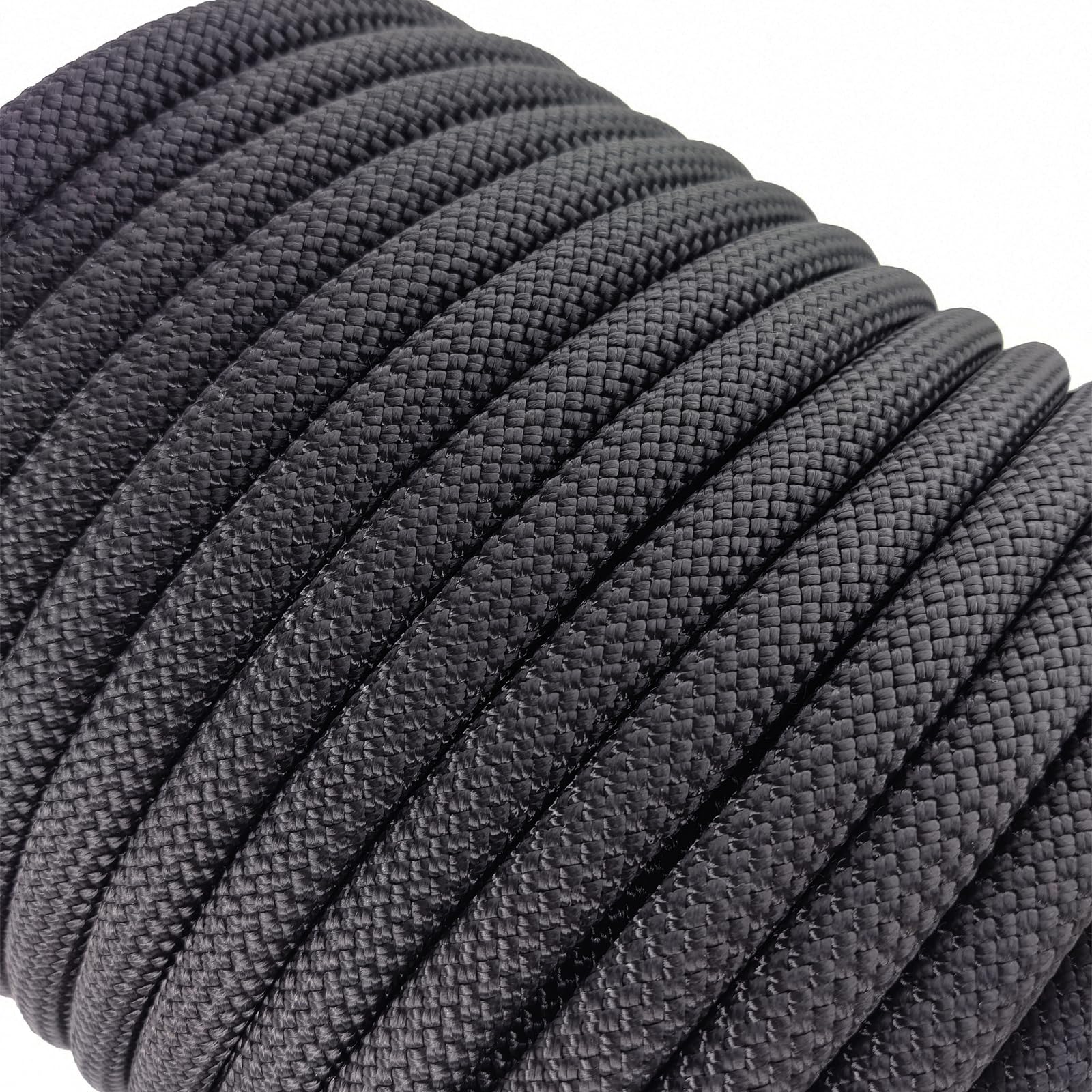 Ritafc Static Climbe Rope Rappelling Ropes 150FT(46M) UIAA Static Line Nylon Kern Mantle Rope for Mountain Tree Climbe, Hauling, Rescue